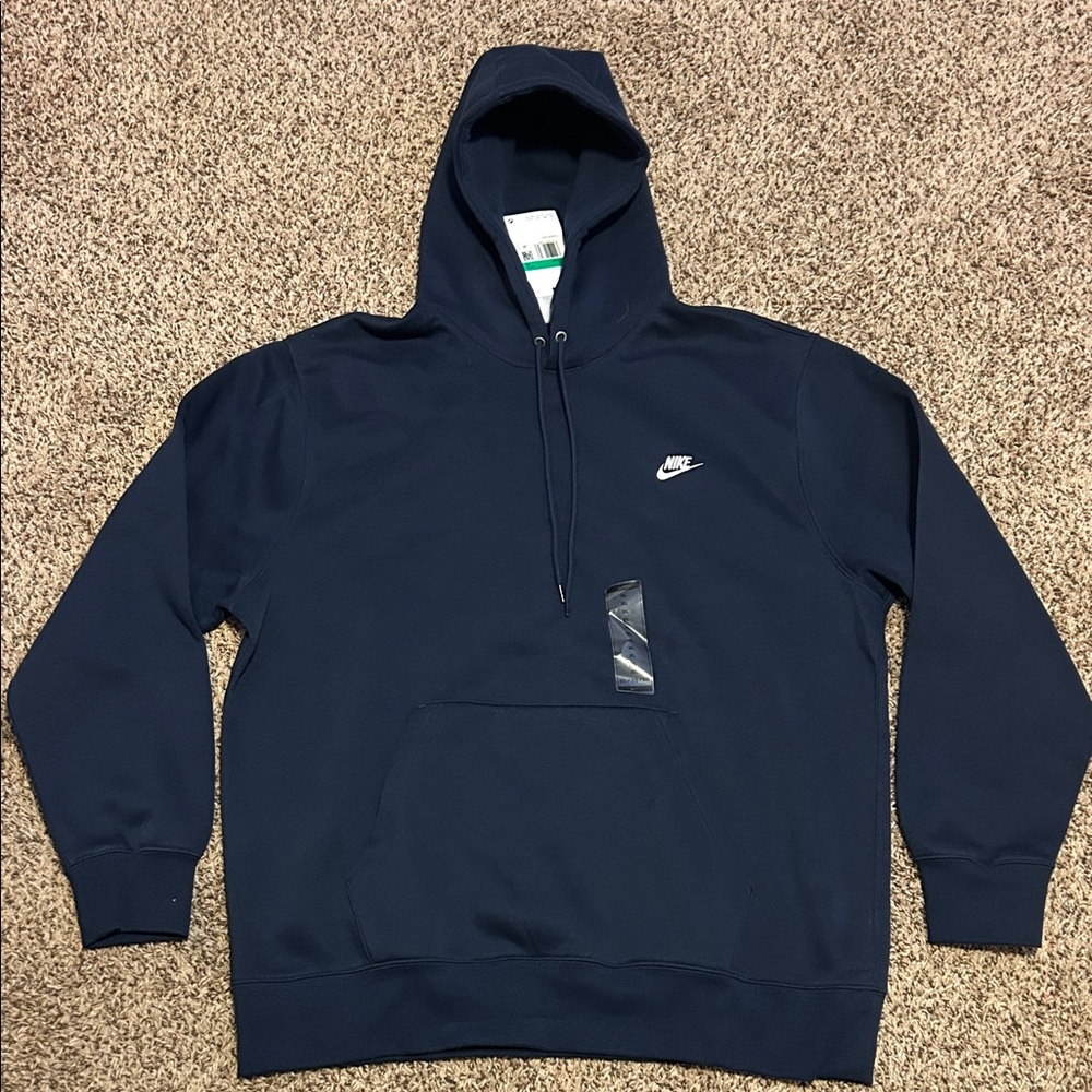 Nike Men's Navy Blue Hoodie